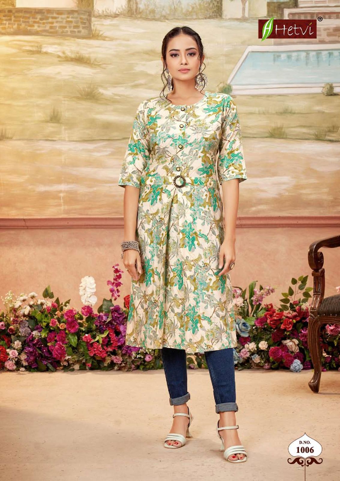 Jeena By Hetvi Daily Wear Rayon Printed Kurtis Wholesale Shops In Surat
